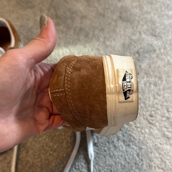 Vans Classic Brown Suede and White Womans Sneakers - Picture 6 of 10
